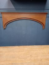 Early 20th C. Oak arched door head. {H 79cm x W 220cm x D 9cm }.