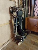 Buccaneer fighter jet ejector seat {134 cm H x 56 cm W x 67 cm D}. (not available to view in