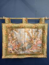 French hanging tapestry {H 95cm x W 105cm }.