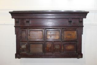 Early 19th C. apartment post box cabinet with nine doors {H 110cm x W 175cm x D 10cm }.