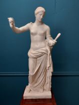 Early 20th C. plaster statue of Venus {89 cm H x 41 cm W x 34 cm D}.