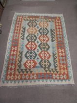 Decorative Kilim carpet. {210 cm H x 148 cm W}.