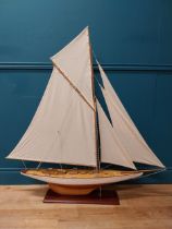 Model of a Yacht {122cm H x 122cm W x 17cm D}