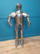 Metal Suit of Armour. {140 cm H x 75 cm W x 46 cm D}.