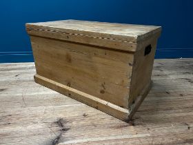 19th C. pine trunk {56cm H x 100cm W x 56cm D}