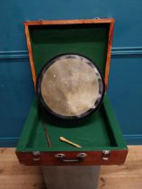 Hand made Bodhran with case.