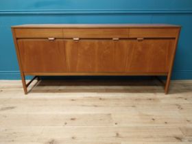 Mid century teak sideboard {84cm H x 185cm W x 46cm D}