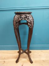 19th C. oriental jardiniere stand. {90 cm H x 30 cm Dia.}.