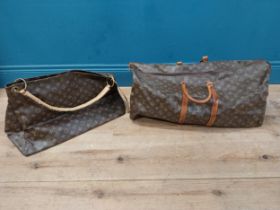 Vintage handbag and holdall.