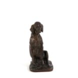PAVEL PETROVITCH TROUBETZKOY. Sculpture "SITTING DOG"