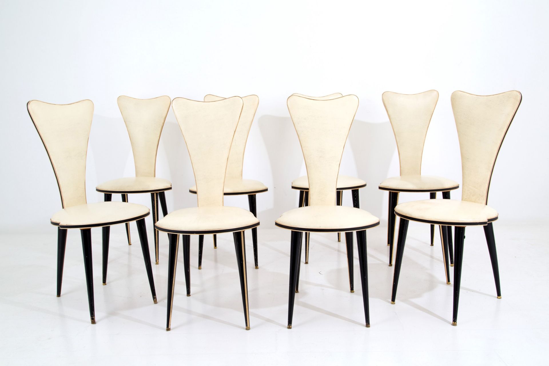 UMBERTO MASCAGNI. Eight chairs