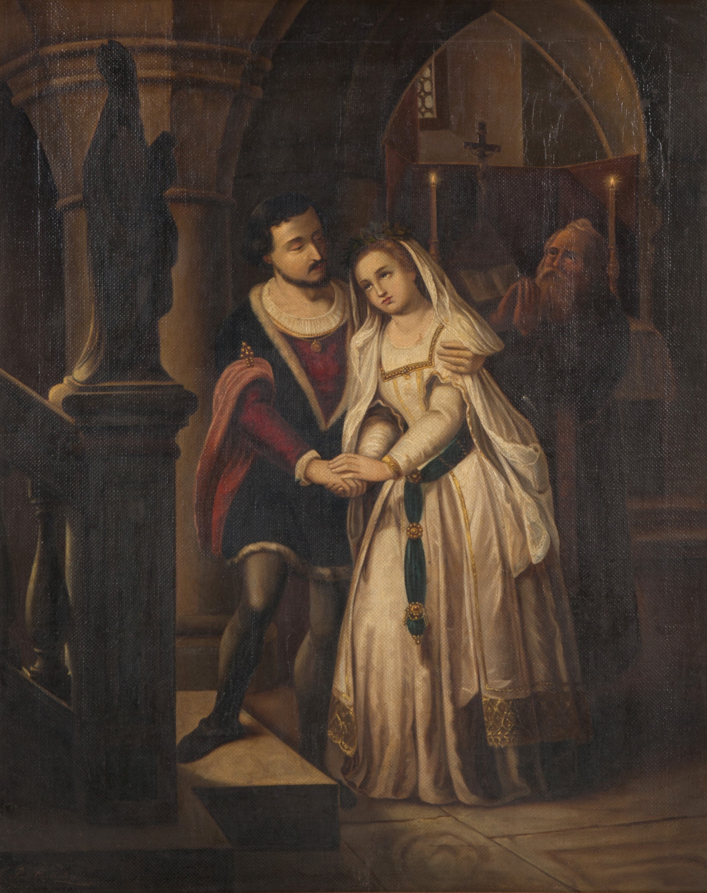Painting "ROMEO AND JULIET WITH FRIAR LAUREN" - Image 2 of 3