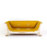 Corbeille sofa in wood