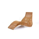 Rattan chaise longue