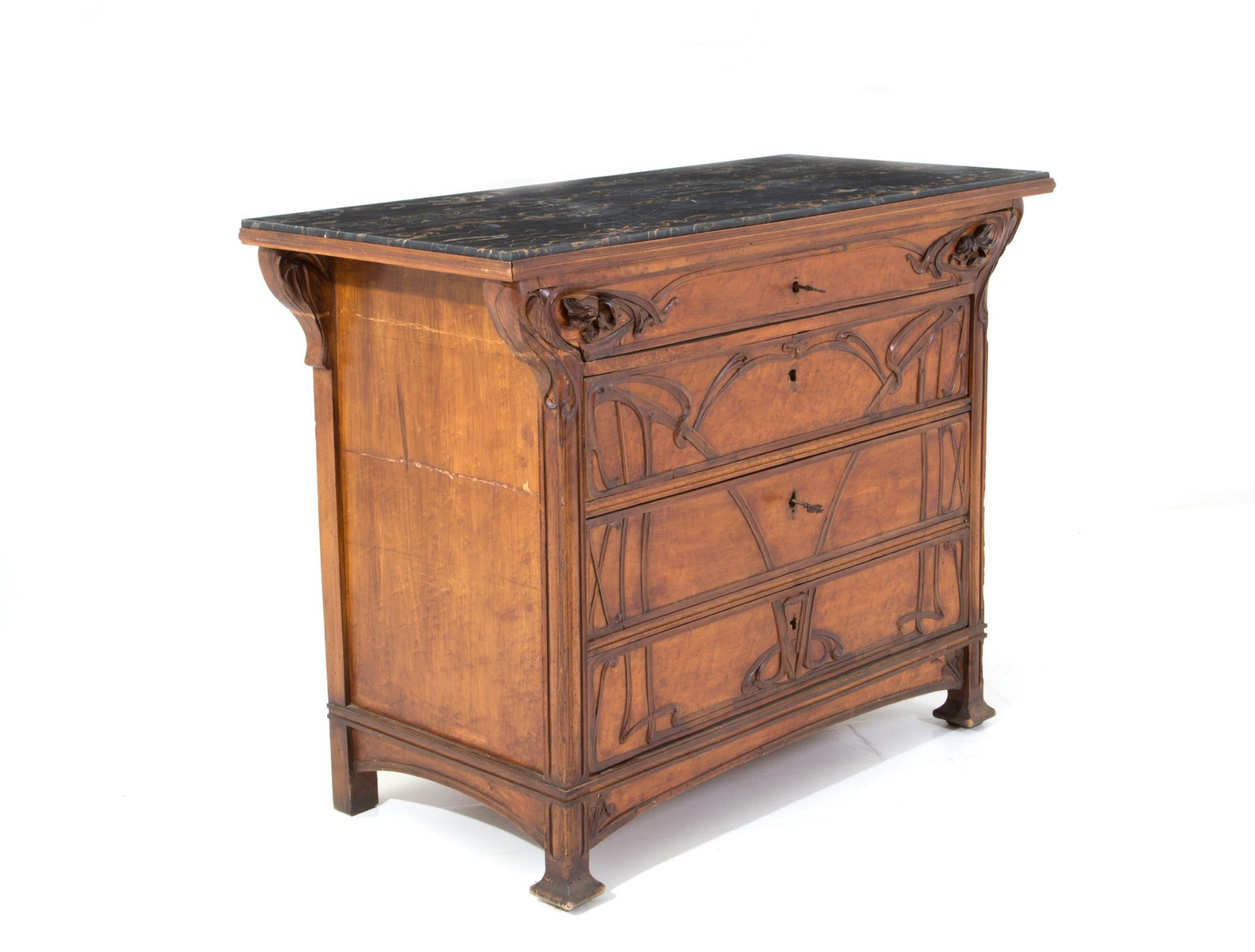 Dresser with marble top