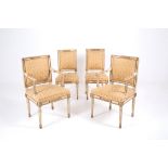 Two armchairs and two chairs