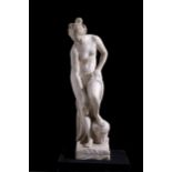 Sculpture in marble paste "VENUS IN THE BATH"