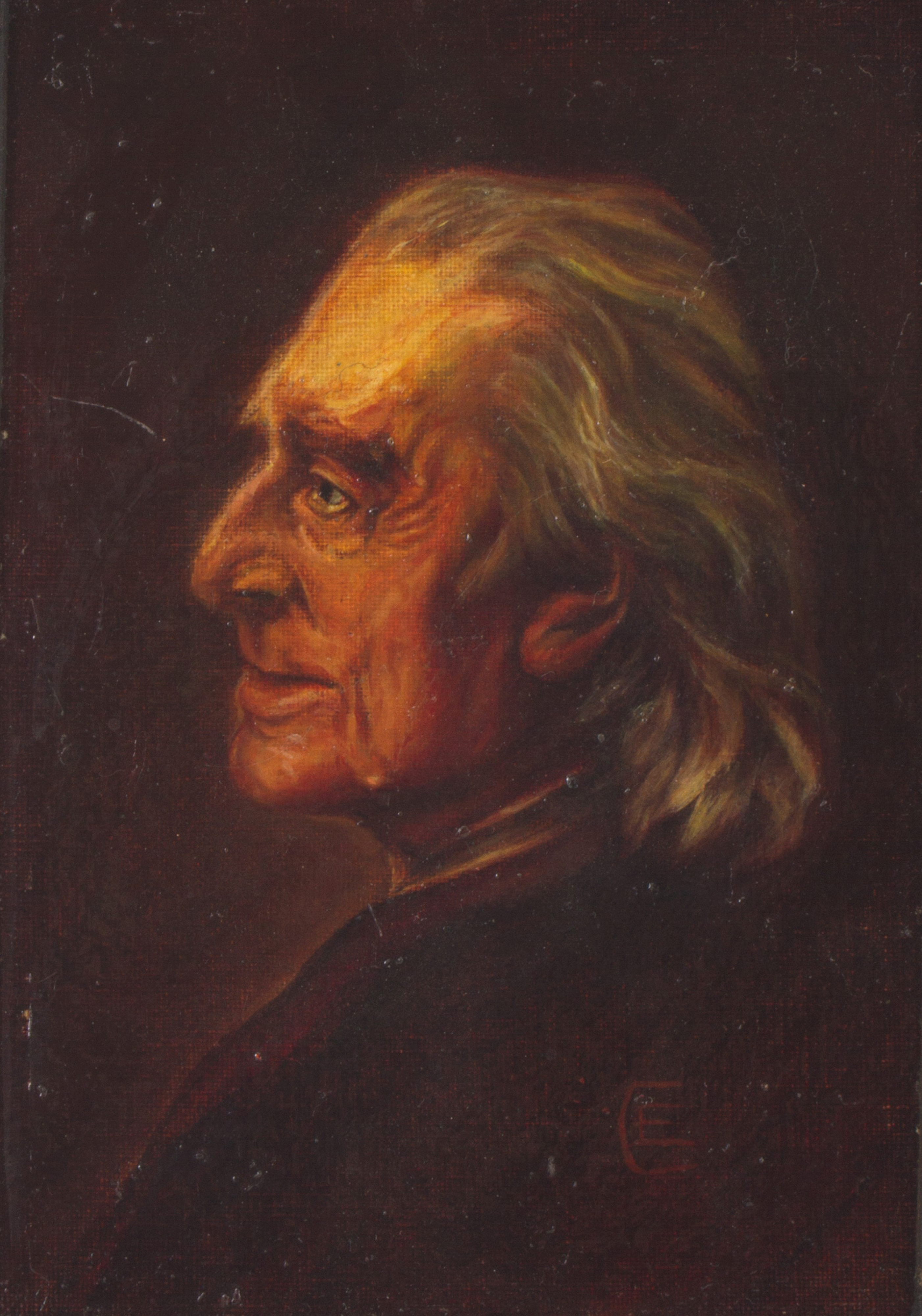 HENRI LEHMANN. Painting "PORTRAIT OF THE MUSICIAN FRANZ LISZT" - Image 2 of 4