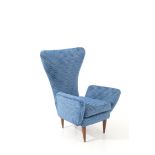 GIORGIO MADINI - EMILIO SALA. Blue armchair. THE GALIMBERTI BROTHERS