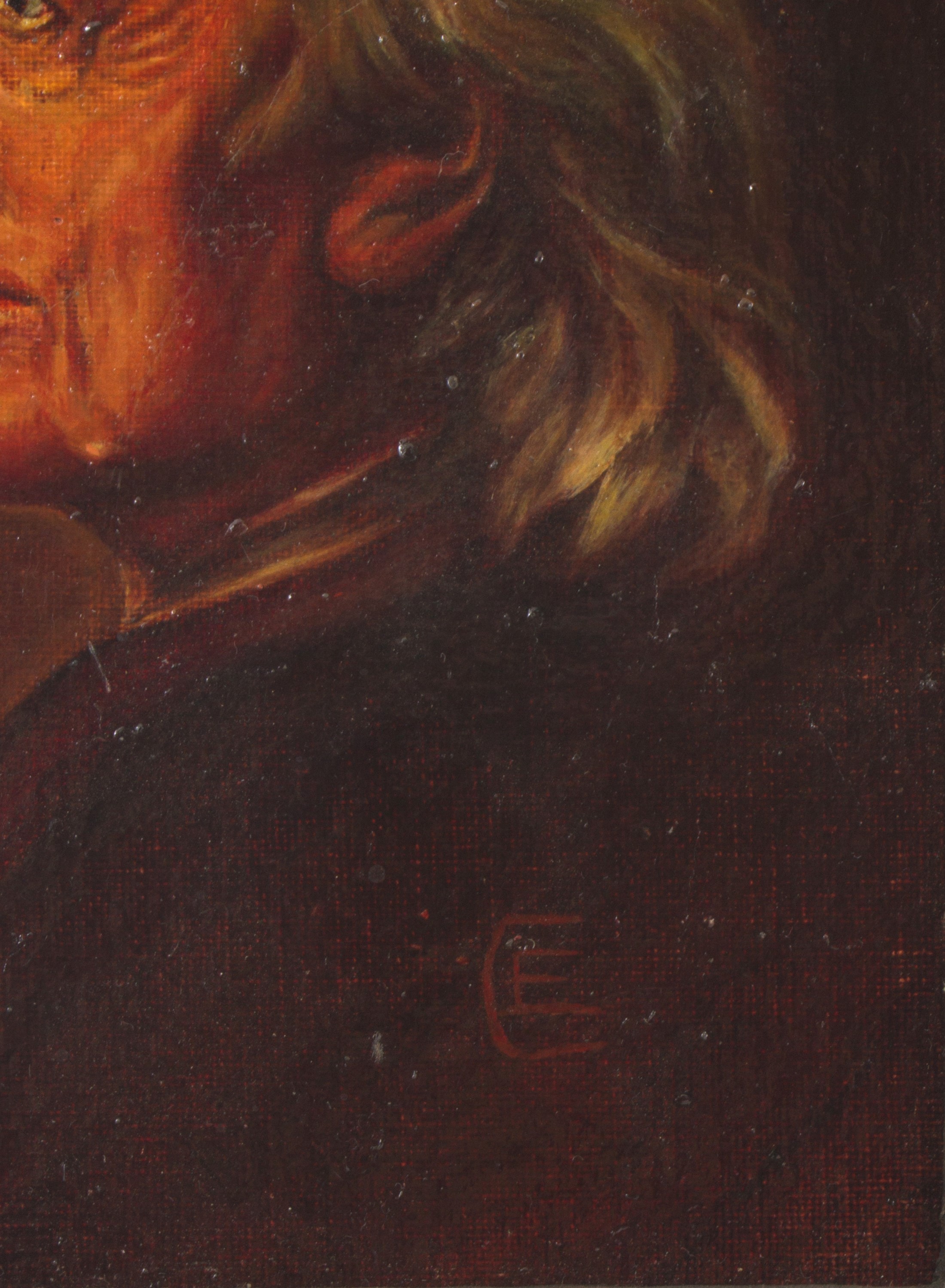 HENRI LEHMANN. Painting "PORTRAIT OF THE MUSICIAN FRANZ LISZT" - Image 3 of 4