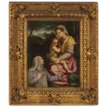 Painting "MADONNA WITH CHILD AND SAINT"