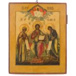 Icon "JESUS, THE VIRGIN AND SAINT JOHN THE BAPTIST"
