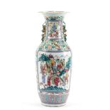 Rosa family porcelain vase