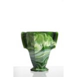 Chalcedony glass vase