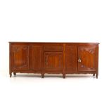 Walnut sideboard with three doors