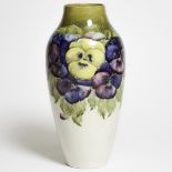 Macintyre Moorcroft Pansy Vase, c.1910-13, height 12 in — 30.5 cm