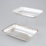 Pair of George III Silver Rectangular Entrée Dishes, Richard Cook, London, 1805, length 11.8 in — 30