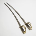 Pair of American 1860 Pattern Cavalry Officer’s Swords, mid c.1864