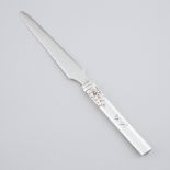 American Silver 'Kodzuka' Letter Opener, George W. Shiebler & Co., New York, N.Y., for Theodore B. S