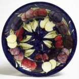 Moorcroft Wisteria Bowl, c.1925, height 2.2 in — 5.5 cm, diameter 10.7 in — 27.3 cm