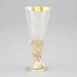 English Silver Parcel-Gilt Chichester Cathedral Nonacentennial Commemorative Goblet, 465/600, Desmon