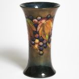 Moorcroft Flambé Grape and Leaf Vase, 1930s, height 8.3 in — 21 cm