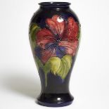 Moorcroft Hibiscus Vase, c.1986-90, height 12.2 in — 31 cm