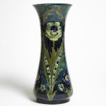 Moorcroft Late Florian Vase, c.1916-18, height 12.5 in — 31.8 cm