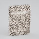 Indian Kutch Silver Card Case, late 19th century, 4 x 3 in — 10.2 x 7.6 cm