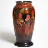 Moorcroft Flambé Anemone Large Vase, 1930s, height 12.6 in — 32 cm