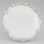 George III Silver Shaped Circular Salver, Ebenezer Coker, London, 1771, diameter 8.5 in — 21.5 cm