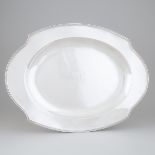 American Silver Shaped Oval Platter, Unger Bros., Newark, N.J., early 20th century, length 21.9 in —