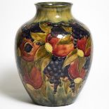 Macintyre Moorcroft Pomegranate Vase, dated 1913, height 12.4 in — 31.4 cm