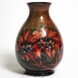 Moorcroft Flambé Cornflower Vase, c.1925-30, height 9.3 in — 23.7 cm