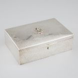 American Silver Rectangular Jewellery Box, John Chattellier, Newark, N.J., for Black, Starr & Frost,