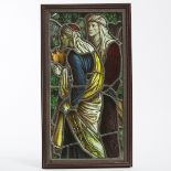 Victorian Ecclesiastical Stained Glass Window Panel, 19th century, 31.25 x 17.25 in — 79.4 x 43.8 cm