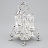 George III Silver Warwick Cruet, Robert Peaston, London, 1771, height 10 in — 25.5 cm