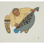 Ningiukulu (Ningeokuluk) Teevee ᓂᒋᐅᑯᓗ ᑎᕕ (b. 1963), SIRUSIQ NATSIARUQTUQ (BOY TURNS INTO A SEAL), 20