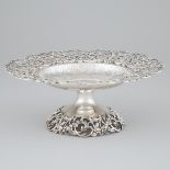 American Silver Pierced Pedestal Footed Comport, Black, Starr & Frost, New York, N.Y., c.1900, heigh
