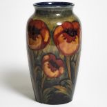 Moorcroft Poppy Vase, c.1920, height 10.3 in — 26.2 cm